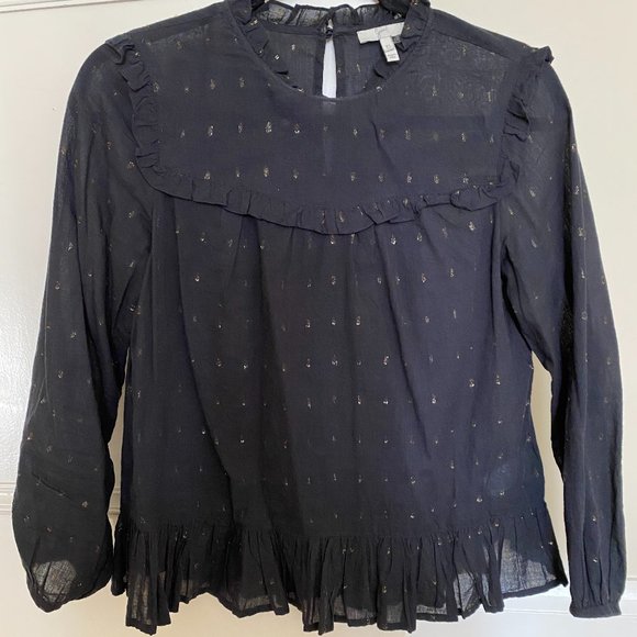 Navy Blouse - Picture 1 of 3